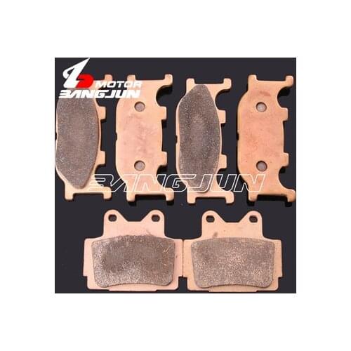 Motorcycle Front Rear Metal Brake Pads For YAMAHA XJR400 1992-93-94-95-96-1997