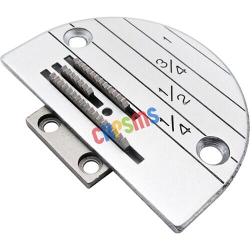 1SET #12482LGW+12481 Three Row 12482LG Needle Plate &12481 Feed Dog Set FIT FOR JUKI, Singer,Brother