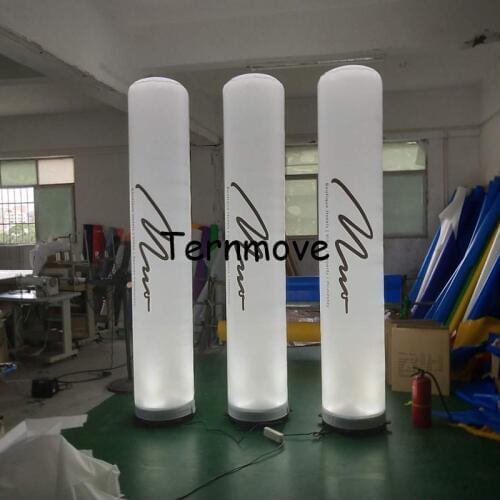 Inflatable tube man led pillar light use wedding,party decoration Air Pillar Column advertising led cone,led cone inflatable