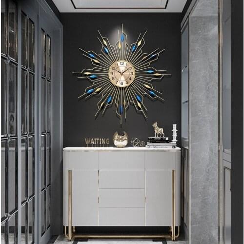 Nordic Modern Wall Clock Fashion Creative Art Simple Wall Clock Mute Metal Digital Orologio Da Parete Home Decoration DJ60WC