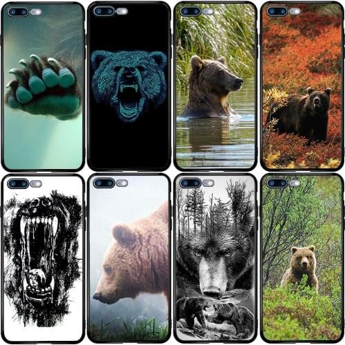 Phone Case for Samsung A5 A6 A7 A8 A10 A20 A30 A40 A50 A60 A70 A80 A90 J3 J4 J5 J6 J8 Plus Alaska Brown Bear