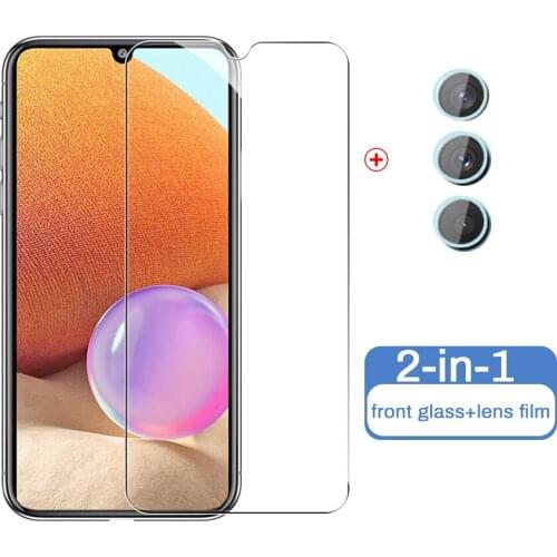 Full Cover Tempered Glas Protector For Samsung Galaxy A32 4G Camera Lens Protective Glas For Galaxy A32 Cover Film SM-A325F 6.4"