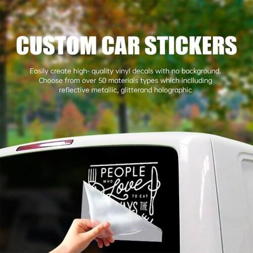 Custom Logo Window Sticker Lettering Decals Windshield Bumper Vinyl Car Sticker DZ-0004