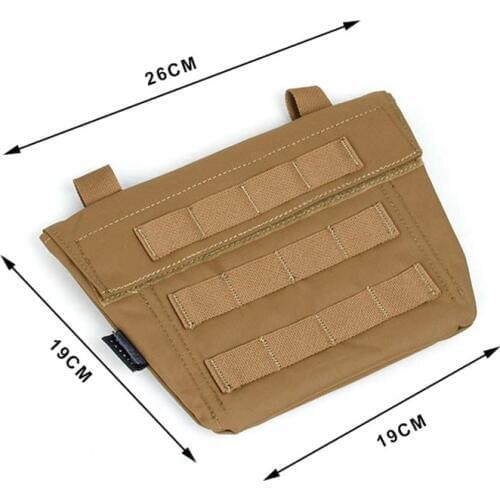 TMC Tactical Modular Abdomen Panel Pouch Plate Carrier Belly Bag Waist Molle Pouch Storage Bag BK/CB/RG