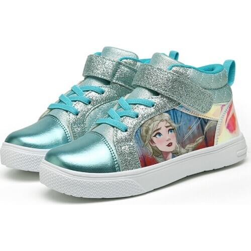 Disney spring new fashion casual shoes baby frozen elsa sneakers girls sports shoes