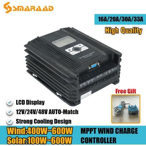 2020 New 400~600W Wind 100~600W Solar Hybrid MPPT Wind Turbine Generator Charge Controller 12V/24V/48V AUTO Match With Free Gift