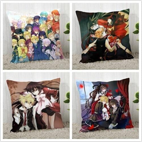 High Quality Custom Decorative Pillowcase Pandora Hearts Square Zippered Pillow Cover Print Your image 20*20cm,35*35cm,40*40cm