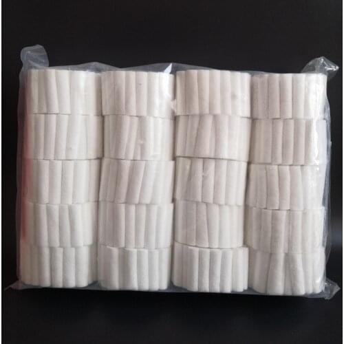 1000pcs/lot Disposable Dental Medical Surgical Cotton Rolls Tooth Gem High-purity Cotton Roll Dentist material Teeth Whitening