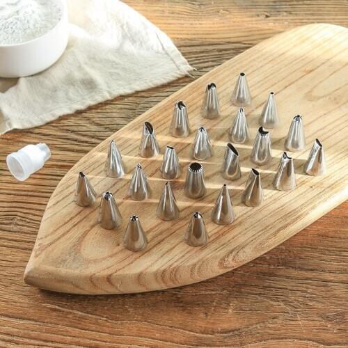 23Pcs/Set Reusable Icing Piping Nozzles Set Pastry Bag Scraper Flower Cream Tips Converter Baking Cup DIY Cake Decorating Tools