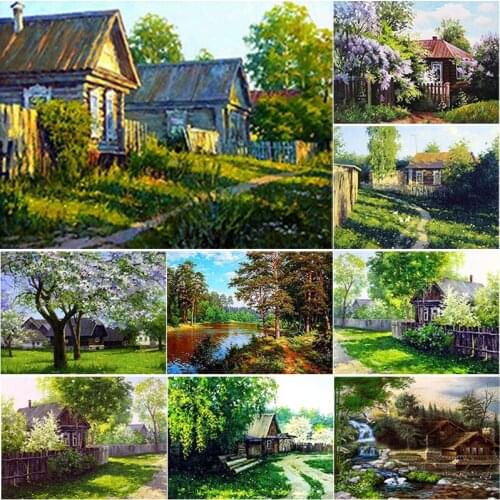 5D DIY Diamond Painting Landscape Tree Diamond Embroidery Chunjing Cross Stitch Full Square Round Drill Crafts Home Decor Gift