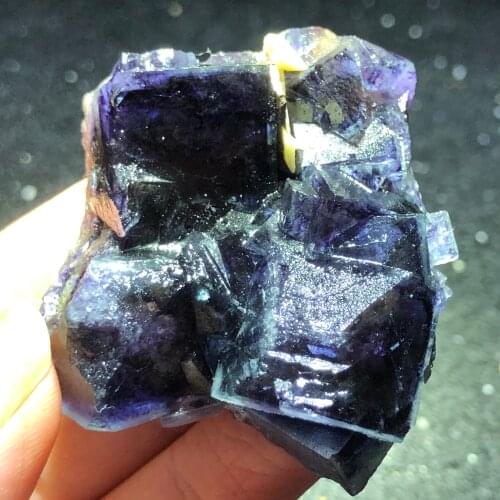 87.2gNatural purple fluorite mineral healing energy ring vein teaching specimen stone home decoration collection ornaments