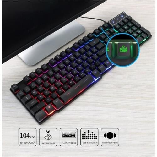 BL IMICE AK-600 Keyboard Plug and Play Consumer Electronics Gamer Keyboard Waterproof Frosted Feel Professional Gaming Keycaps