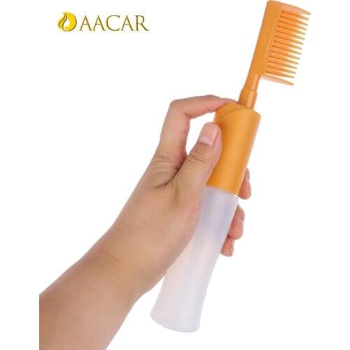 110ML Applicator Comb Dispensing Hair Salon Easy Hair Coloring Hairdressing Styling Tools New Plastic Hair Dye Refillable Bottle