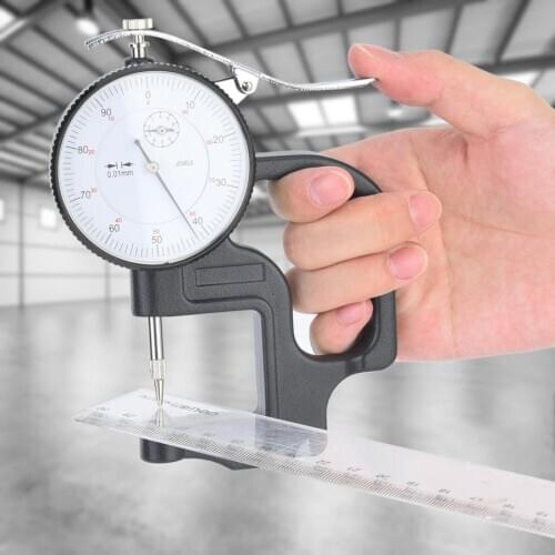 Dial Indicator Digital Comparateur Jauge Plastic Casing 0-10mm Thickness Dial Test Indicator 0.01mm Dial Scale Gauge