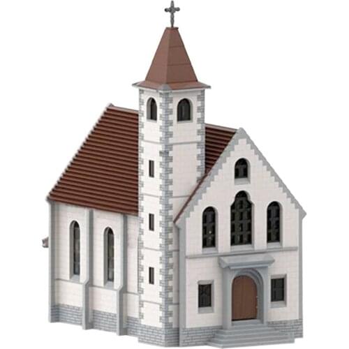 7517PCS Church Construct High- techToys DIY Modular Apocalypse Model Building Blocks Bricks Set for Children Birthday Gifts