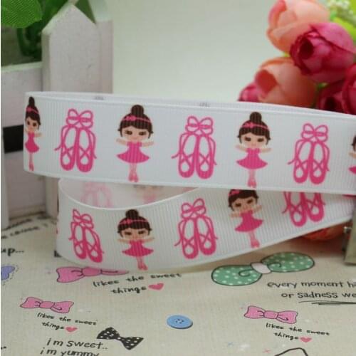 DHK 7/8'' 5yards printed grosgrain ribbon hair bow diy party decoration OEM Wholesale 22mm E654