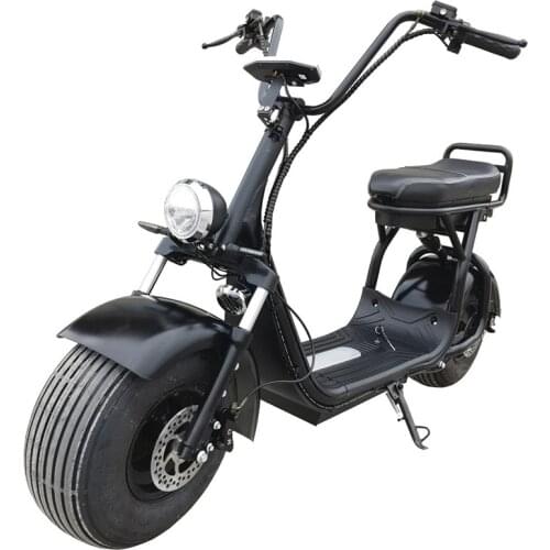 Citycoco Electric Bike Motor 2000w 20Ah Iithium Battery Wheel 12 Inches Steel Frame Packing Soft Cushion Tandem Ride