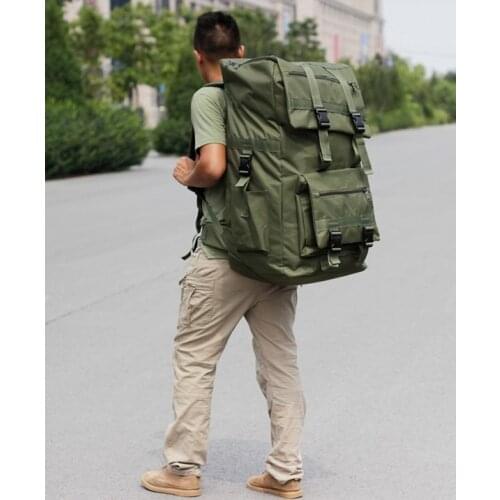 Just huge camouflage military use backpack 125L high-capacity soldier basic use travel bag Camp bag Mountaineering bag climb bag