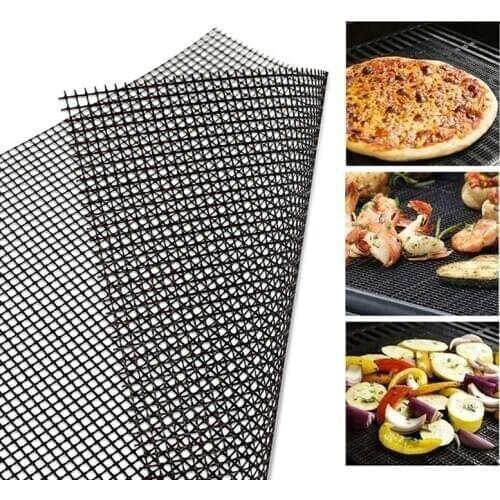 BBQ Grill Mat Reusable Kitchen Cooking Mesh Mat Non-stick все для кухни Grilling Mesh Mat Barbecue Liner Outdoor BBQ Accessories