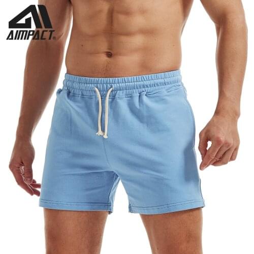 Mens Gym Cotton Shorts Breathable jogging Sports Slim fit Sport ShortsMale Training Sports Short Pants Sport AM2351