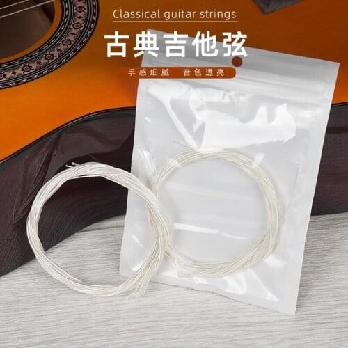 6pcs Guitar Strings Nylon Silver Strings Set for Classical Classic Guitar 1M 1-6 E B G D A E # Hot Selling Guitar Accessories