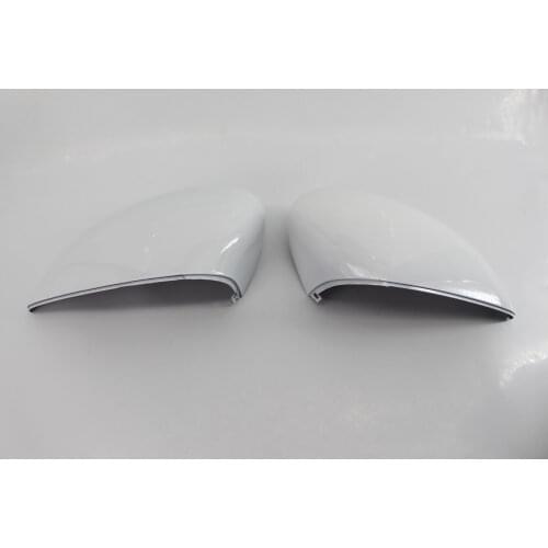 For Ford Fiesta 2009-2015 Gloss White Plastic Car Rear View Mirror Cover For Left/Right Gloss White Wing Door Cover