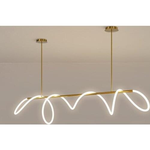 Nordic Minimalist LED Pendant Light Modern Brass LED Hanging Lamp LOFT Dining Room Living Room Home Deco Lighting Fixtures