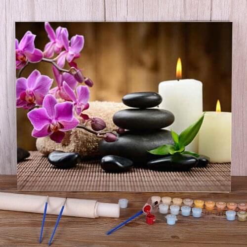 Region Zen Paint By Numbers Set Oil Paints 50*70 Oil Painting Decorative Paintings For Kids Handicraft