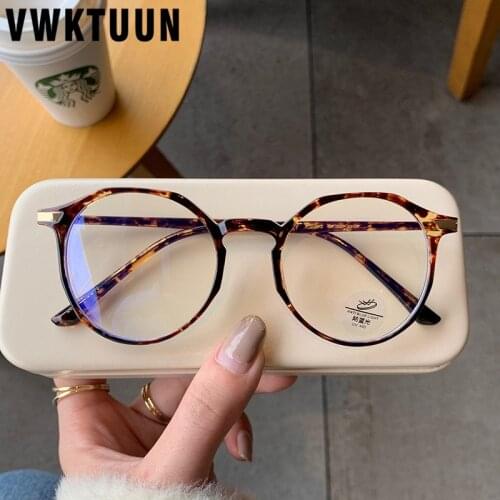 VWKTUUN TR90 Eye Glasses Frames Women Men Optical Glasses Frame Oval Myopia Frame Blue Light Blocking Glasses