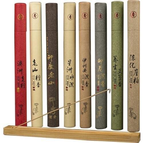 20g/Tube About 35-40Pcs Pure Natural Wormwood Incense Stick Laoshan Sandalwood Incense Sticks Indoor Good for Sleep Health 20g