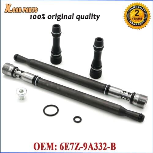 Powerstroke Updated Stand Pipe Dummy Plug Kit Fuel Supply Tube 6E7Z-9A332-B For Ford F-250 F-350 E-350 E-450 Diesel 04-10 6.0L