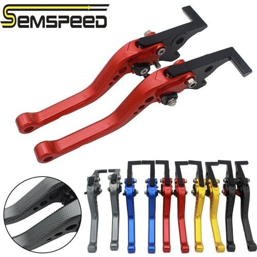 SEMSPEED CNC XMAX 300 Parts Motorcycle New 3D Rhombus Short Brake Clutch Levers Handles For Yamaha XMAX300 XMAX250 XMAX125 400