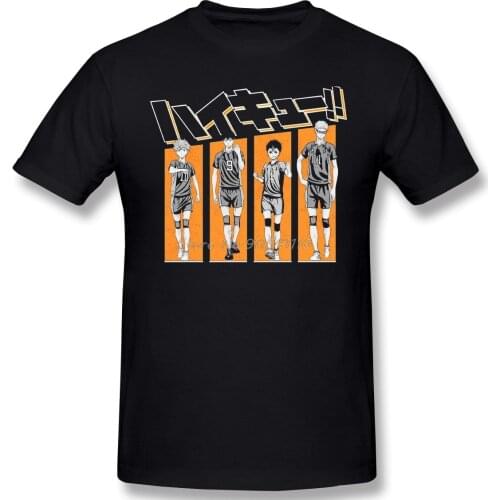 U VOLLEYBALL Homme T-Shirt Haikyu Hinata Japanese Anime Men Cotton Tees Harajuku Streetwear