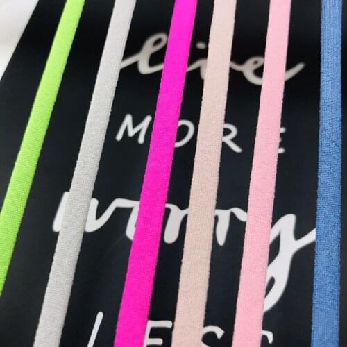 High Quality 1kg/lot Flat rope 5mm DIY Face Masks Elastic Band Headband Rubber String Ear Cord Round adjuster Accessories