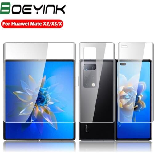HD Full Cover Screen Protector For Huawei Mate X2 XS X Hydrogel Gel Protective Film Soft Lucent Anti Fingerprints Not Glass X 2