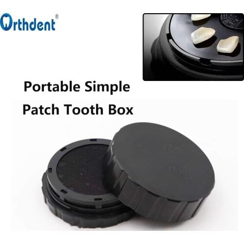 1 Pc Dental Tooth Patch Box All-ceramic Veneer Processing Boxes Porcelain Chip Disinfection Cleaning Denture Storage