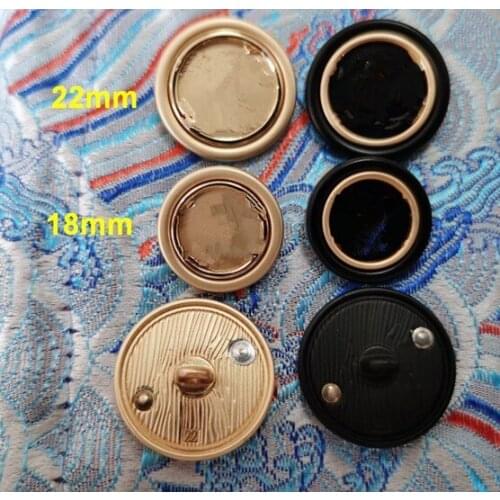 Wholesale 10 pcs High-grade Metal gold black Clothing Overcoat Jacket Buttons Coat Sweater Button Size 18/22mm Free shipping