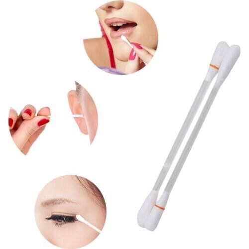 White Disposable Eyelash Mouth Ear Extension Tool Personal Mascara Applicator Mascara Brush Eyelash Extension Cotton Swab