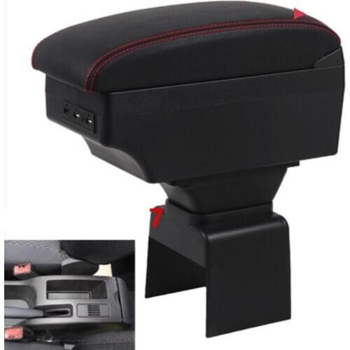 For Peugeot 307 armrest box central Store content box with USB interface