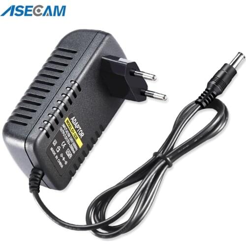 AC 100V-240V Converter Adapter DC 12V 2A 2000mA Power Supply EU US UK AU Plug 5.5mm*2.1mm for CCTV IP Camera System
