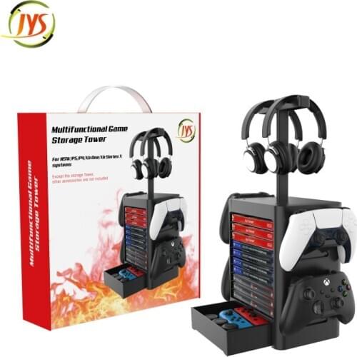 For PS5 PS4 Nintend Switch Console Accessories Case Storage Stand Nintendoswitch Game CD Disc Joycon Pro Controller Holder Tower