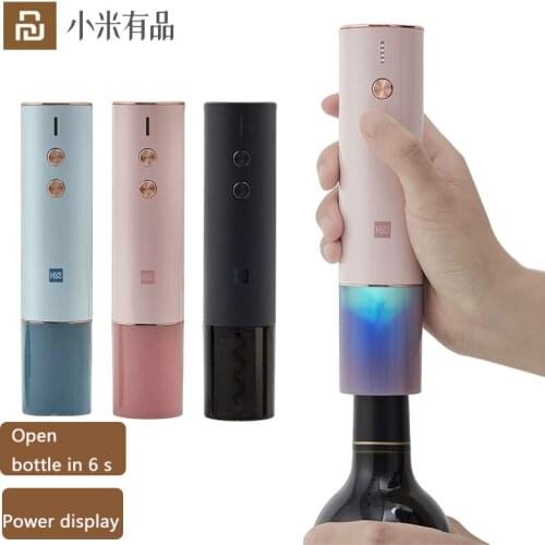 YouPin New Huohou Electric Wine Bottle Opener Rechargeable Automatic Corkscrew Pump For Kitchen Tool With USB Charging Cable
