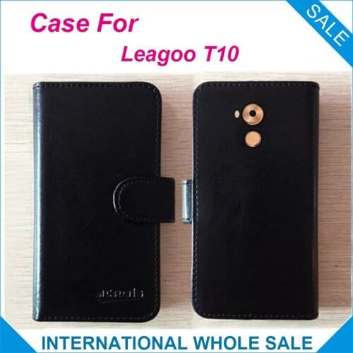 Hot! 2016 Leagoo T10 Case, 6 Colors High Quality Original Leather Exclusive 100% suitable phone bag Cover+Tracking