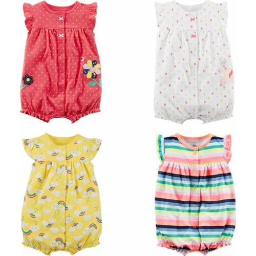 Summer Baby girls clothes one-pieces jumpsuits baby clothing Cotton short sleeve romper vestidos meninas roupas bebe