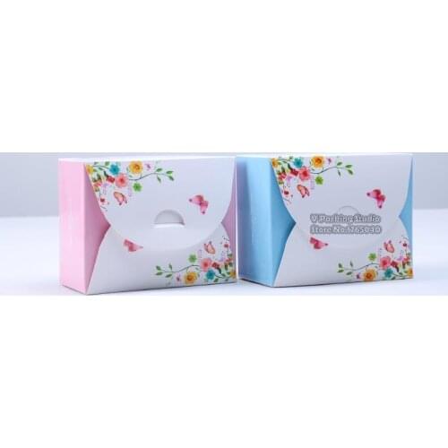 12x9x6cm Pink Flower Wedding Cake Box,Chocolate Muffin Biscuits Box Baking Package Box Home Decoration
