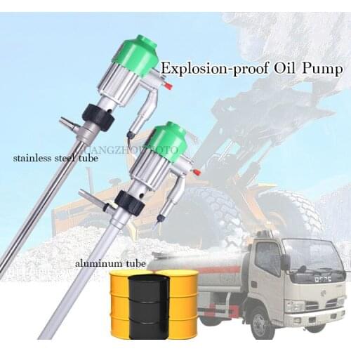120W Motor 304 Stainless Steel Oil Pump For Corrosive Liquids Electrical Explosion-proof Barrel Pump Methanol Oil Pumping
