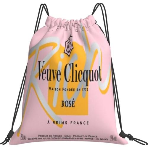 Veuve Chandon Fashion Classic Drawstring Backpack Drawstring Backpack Outdoor Portable Backpack Fitness Backpack_hyr08