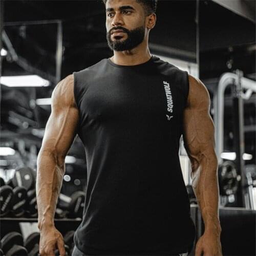 Bodybuilding Singlets Men Tank Tops Muscle Shirt Gym Stringer Mens Vest fitness Mens Clothing Casual Muscle Guys Tank Tops