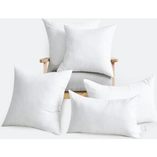 Soft 7D rebound cotton Fill Square White Cushion Core Inner Natural Down Alternative Throw Pillows for ar Chair Bed Seat Cushion
