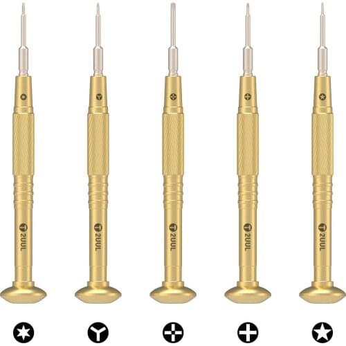 Laivoot 2UUL 2UU Brass Handle 2D Bit Alloy Precision Screwdriver Kit for iPhone Phone Opening Disassembly Repair Tools